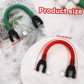 2 Pieces Ski Tip Connector Trainer Ski Training Aid Ski Aid for Beginners Skiing Training (Red, Green) - Like New